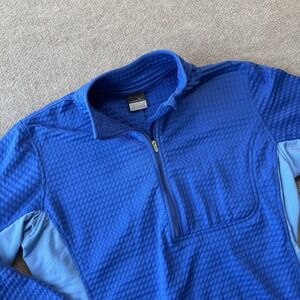 Nike Royal Blue Sphere Thermal Half Zip Warm Up Pullover Sz L (12-14)
